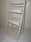 Ladder Tier Folding 3 Wooden Knick Knacks Plants Shabby Ladder Tier Folding 3 Wooden Knick Knacks Plants Shabby