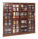 Ld-ms-1400-walnut Leslie Dame Walnut Wooden Glass Mission Style Cd Dvd Games Ld-ms-1400-walnut Leslie Dame Walnut Wooden Glass Mission Style Cd Dvd Games