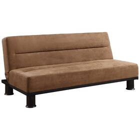 4823br Lexicon Callie Microfiber Futon And Lounger In Brown