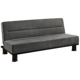 4823gp Lexicon Callie Microfiber Futon And Lounger In Gray