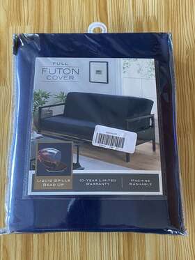 Bbb-623-xx-navy-02 Liberty Procurement 100% Cotton Full Size Futon Cover 54 In X 75 Navy Stain Resistant And Washable Bbb-623-xx-navy-02 Liberty Procurement 100% Cotton Full Size Futon Cover 54 In X 75 Navy Stain Resistant And Washable