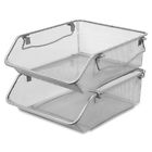 Llr84243 Lorell Mesh Stacking Storage 035255842433