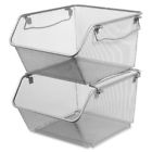 Llr84244 Lorell Mesh Stacking Storage 035255842440