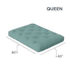 Loosh Home 842355027123 10 Inch Pocket Coil Futon Mattress. Mattress Only. Frame Not