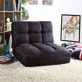 Fc40-09bk Loungie Micro-suede 5-position Adjustable Convertible Flip Chair Fc40-09bk Loungie Micro-suede 5-position Adjustable Convertible Flip Chair