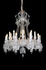 Lt-ch909-20clr Aico Lighting Treviso Light Chandelier In Clear And Chrome