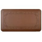 Ds3abrn Lys Smooth Mat Top -slip Border Fleur Embossed Designer Brown Ds3abrn Lys Smooth Mat Top -slip Border Fleur Embossed Designer Brown