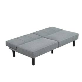 Msf236233238001 Mainstays Studio Split-back Futon Gray Linen Fabric Upholstery Msf236233238001 Mainstays Studio Split-back Futon Gray Linen Fabric Upholstery
