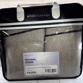 F5grn Mario Capasa Feathers Covers For F5 Corner Facing Left 70 Inch New Grey