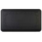 Ds3ablk Mat Lys Embossed Smooth Border -slip Black Designer Top Fleur Ds3ablk Mat Lys Embossed Smooth Border -slip Black Designer Top Fleur