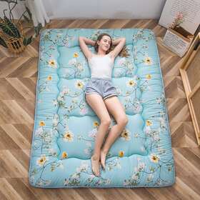 Maxyoyo 313115376381 Rustic Floral Korean Floor Mattress Japanese Futon Foldable Be