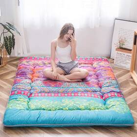 Maxyoyo 689854308441 Bohemian Retro Mattress Boho Floral Japanese Futon Tatami Floor