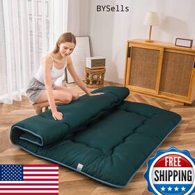 B0bcjpyv97 Maxyoyo Japanese Floor Futon Mattress Queen Dark Green - Foldable Tatami Mat P