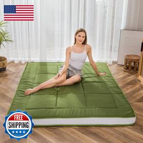 Maxyoyo B0bfb3m7sc Futon Mattress Padded Japanese Floor Quilted Topper