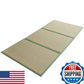 Maxyoyo B0ch3bnwys Japanese Tatami Mat 100 Rush Grass Portable Folding Futon Mattress