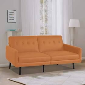 70140mk Maykoosh Futon 78 Inch W Caramel Faux Leather Twin With Premium Durable Material 70140mk Maykoosh Futon 78 Inch W Caramel Faux Leather Twin With Premium Durable Material