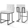 Mdy-eei-4156-blk-whi Modway Privy Black Stainless Steel Upholstered Fabric Counter 889654995586 Mdy-eei-4156-blk-whi Modway Privy Black Stainless Steel Upholstered Fabric Counter 889654995586
