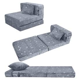 B0bzwsx6vz Memorecool Kids Glow Dark Floor Mattress Convertible Sofa Couch Folding Futon