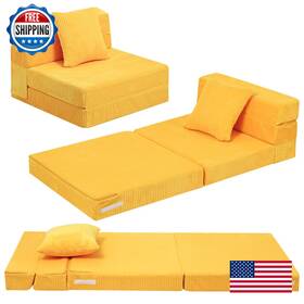 Memorecool B0dt7hqssw Folding Sofa For Kids Corduroy Fold Out Futon Chair Small Foldable