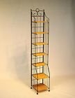 Metal Storage Multimedia 7-shelf Entertainment Wicker Bookcase Rack Metal Storage Multimedia 7-shelf Entertainment Wicker Bookcase Rack