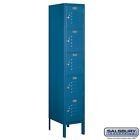 65155bl-u Metal Tier " Box Standard Deep 1 Wide 5 15 Locker High Style Blue