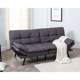 Milemont 717876186225 Linen Upholstered Convertible Folding Futon Sofa Bed For Fabric Grey Full Milemont 717876186225 Linen Upholstered Convertible Folding Futon Sofa Bed For Fabric Grey Full