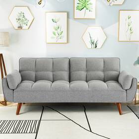 Milemont 722898601809 75.39 Inch Futon Sofa Bed Convertible Folding Couch Recliner Lounge For Milemont 722898601809 75.39 Inch Futon Sofa Bed Convertible Folding Couch Recliner Lounge For