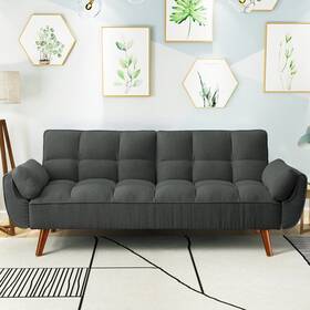 Milemont 722898601816 75.39 Inch Futon Sofa Bed Convertible Folding Couch