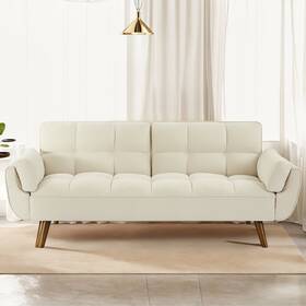 Milemont 774653063612 75.39ftft Sofa Bed Convertible Sleeper Couch With Pillows Foldable Loveseat