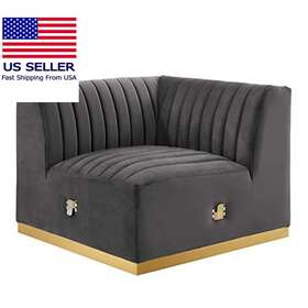 Eei-5505-gld-dus Modway Conjure Upholstered Sofas/sectionals/armchairs Grey