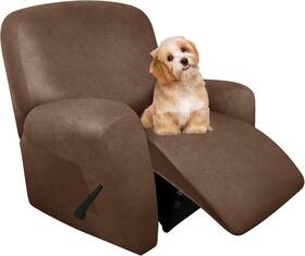 01-brown Molasofa Tj-2022 Leather Like Recliner Chair Covers - Large Lazy 1 Seater