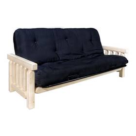 Montana Woodworks 661890455228 Homestead Wood Futon Frame With Mattress In Natural