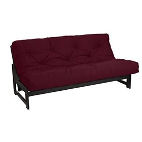 Amz-fs0100 Mozaic Size 8-inch Cotton Twill Gel Dual Memory Foam Futon Full Burgundy Amz-fs0100 Mozaic Size 8-inch Cotton Twill Gel Dual Memory Foam Futon Full Burgundy