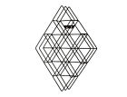 Ms0168 Sei Diamond Shaped Wall-mount Cd Rack Display Music Albums Organizer Home Decor New 37732 10168