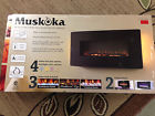 Mhc35bl Muskoka Electric Led Curved 35- Wall Fireplace Mount