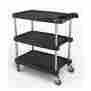 My1627-34bl Metro Mycart Bc Series Black 16 X 27 3-shelf Cart