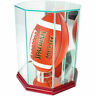 N-a Perfect Cases Upright Octagon Football Display Case Cherry 0757719130015