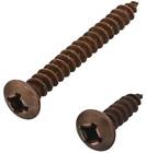 38613206076 N206-078 National Hardware Mounting Screws Steel Finish Fruitwood