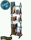 New Atlantic 5 Tier Multimedia Storage Rack Lightweight 130 Cds 90 Dvds Blu Ray 742572313415 New Atlantic 5 Tier Multimedia Storage Rack Lightweight 130 Cds 90 Dvds Blu Ray 742572313415