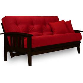Nirvana Futons 753940598105 Westfield Complete Futon Set - Espresso Finish Warm Black Nirvana Futons 753940598105 Westfield Complete Futon Set - Espresso Finish Warm Black