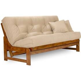 Nirvana Futons 799599019103 Arden Futon Set - Full Size Frame 8 Inch Mattress Microfiber Sussex Khaki Cover Nirvana Futons 799599019103 Arden Futon Set - Full Size Frame 8 Inch Mattress Microfiber Sussex Khaki Cover