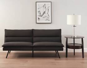Nisco Thailand Co Ltd 726084299306 Mainstays Pillow Top Futon With 71.25 Inch X 33.46 31.49in Charcoal