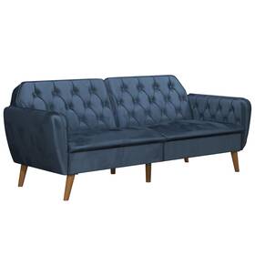 Novogratz 029986214409 Tallulah Memory Foam Futon Blue Velvet Novogratz 029986214409 Tallulah Memory Foam Futon Blue Velvet