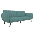 2115829n Novogratz Futon 34.5 In. Convertible Upholstery Particle Board Light Blue Linen 2115829n Novogratz Futon 34.5 In. Convertible Upholstery Particle Board Light Blue Linen