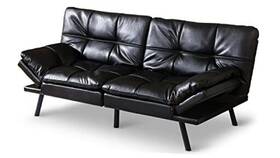 Opoiar 744675904613 Futon Sofa Bed Faux Leather Memory Foam Couch Sets Convertible Opoiar 744675904613 Futon Sofa Bed Faux Leather Memory Foam Couch Sets Convertible