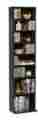 Pb1010 Media Tower Organizer Storage Rack Shelves Wood Cd Dvd Multimedia Espresso Wall