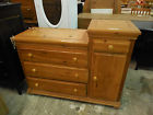 B1212 Pine Table Changing Dresser Solid