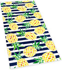Bc-267-1 Pineapples Stripes Beach Towel 30 X 60 Inches 100% Cotton Navy