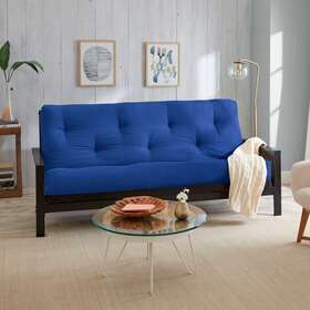 Porch & Den 887178286371 Humble Haute 8-inch Full-size Gel Memory Foam Futon Blue Full Porch & Den 887178286371 Humble Haute 8-inch Full-size Gel Memory Foam Futon Blue Full