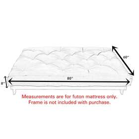 Porch & Den 887178286654 Humble Haute Queen-size 8-inch Gel Memory Foam Futon Burgundy Queen